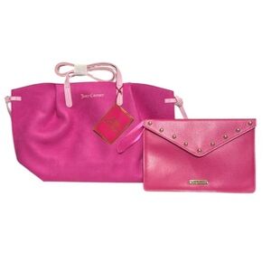 Juicy Couture Pink Totes and cosmetic Collection Set NWT